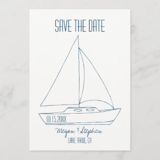 Hochzeitssegelboot - Save the Date
