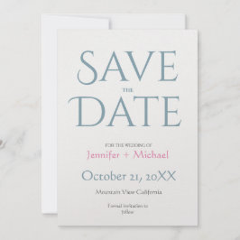 Hochzeitssehen Minimalistisch Moderner Chic Save The Date