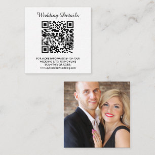 Hochzeitsseite   QR Code Couple Foto UAWG Begleitkarte