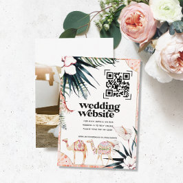 Hochzeitsseite | QR Code Scan Foto Begleitkarte