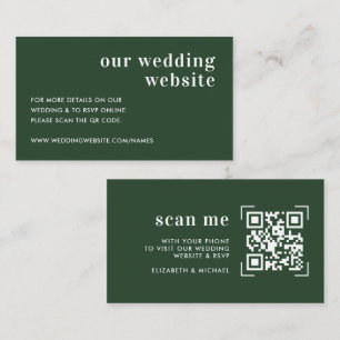 Hochzeitsseite   QR Code Scan-Umschließungskarte Begleitkarte