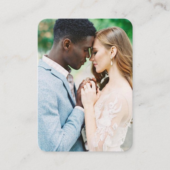 Hochzeitsseite | QR Foto UAWG Begleitkarte (Vorderseite)