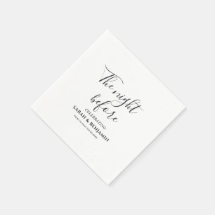 Hochzeitsservietten für die Nacht vor der Hochzeit Serviette
