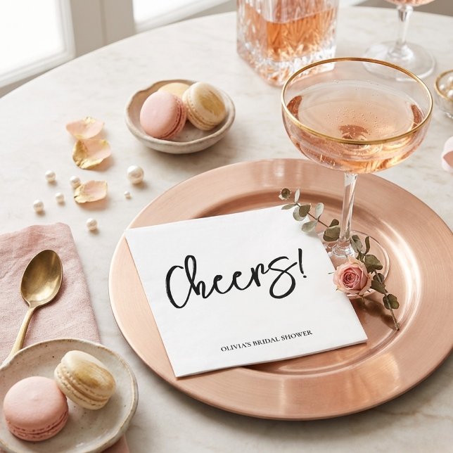 Hochzeitsservietten mit rustikalem Handlettering Serviette (Von Creator hochgeladen)