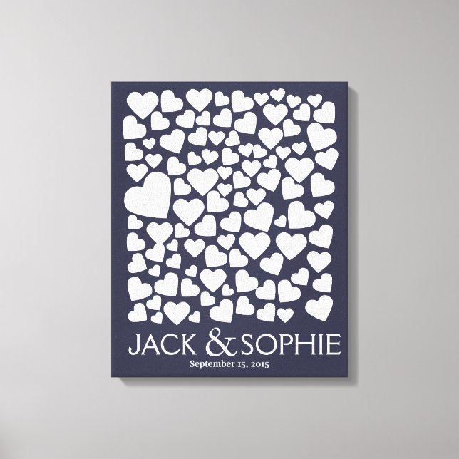 Hochzeitssignatur Gästebuch - Farbe wählen (Vorderseite)