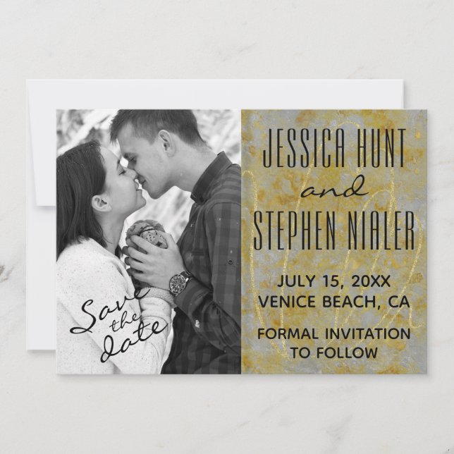 Hochzeitssilber Save The Date (Vorderseite)