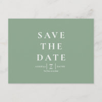 Hochzeitssimulation Modern Sage Save the Date