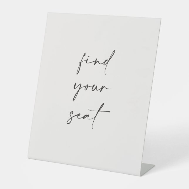 Hochzeitssitze - Schild C100 (Vorderseite)