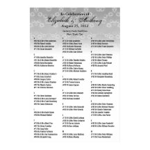 Hochzeitssitzkarte Plakat Weiße Blüte