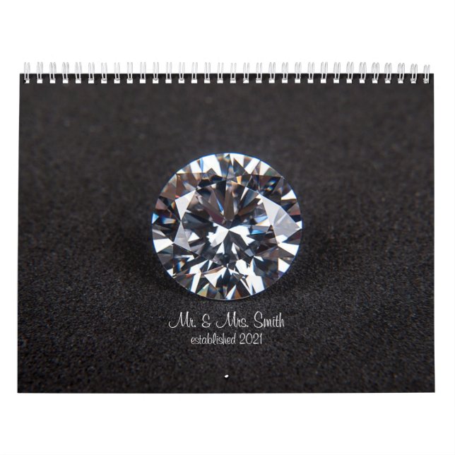 Hochzeitsskalender für Erinnerungen Kalender (Titelbild)