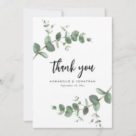 Hochzeitsskalyptus zum Download Vielen Dank Einladung