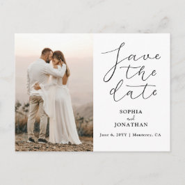 Hochzeitsskript speichern des Fotos Datum Postkarte