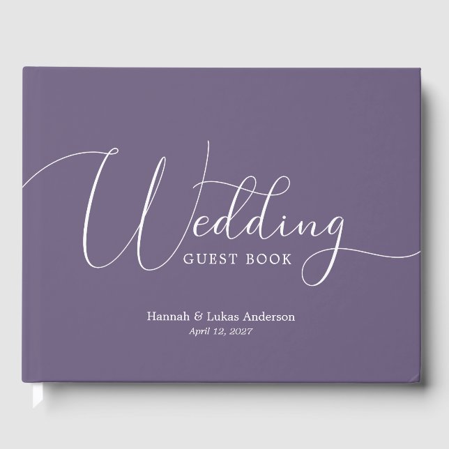 Hochzeitsskript Traditionelles Gästebuch (Vorderseite)