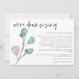 Hochzeitsskripte Moderner Eukalyptus Ankündigung