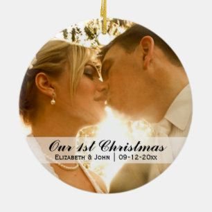Hochzeitssommer Foto Keramik Ornament
