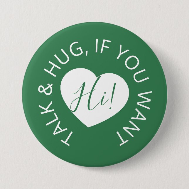 Hochzeitssoziales distanzierendes Gästehaus Grünes Button (Vorderseite)