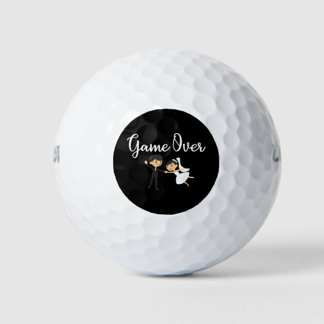 Hochzeitsspiel über Braut und Bräutigam - Geschenk Golfball