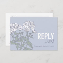 Hochzeitsstichtag chrysanthemum white wedding RSVP