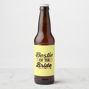 Hochzeitsstie der Braut Bierflaschenetikett