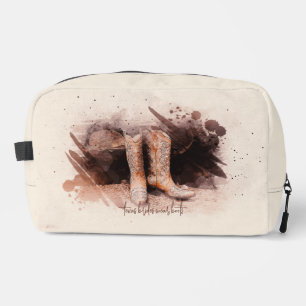 Hochzeitsstiefel By the Woodpile Aquarell Waschbeutel