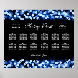 Hochzeitsstift Blue Hollywood Glam Poster