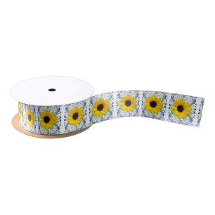 Hochzeitsstift Brautparty Gelbe Navy Sonnenblume B Satinband