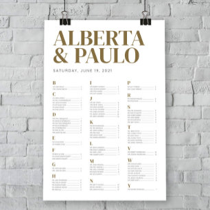Hochzeitsstift für Gold Poster