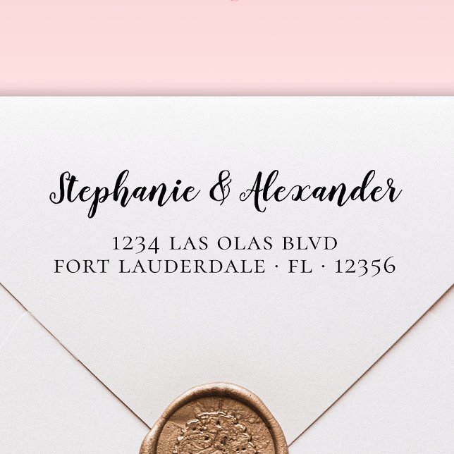 Hochzeitsstift Moderne, fette Schrift Selbstfarbe Permastempel (Von Creator hochgeladen)