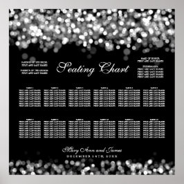 Hochzeitsstift Silber Lights Poster