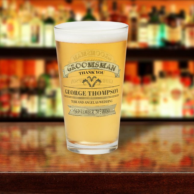 Hochzeitsstift Trauzeuge Vintag Classic Simple Gla Glas (Von Creator hochgeladen)