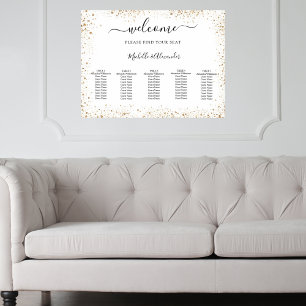 Hochzeitsstift Weißgold Glitzer Poster