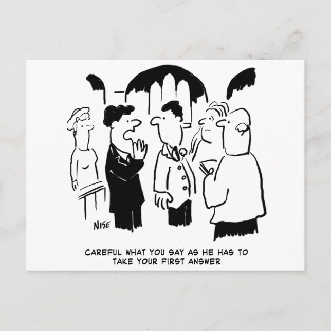 Hochzeitsstimmen - Erste Antwort auf Postkarte (Vorderseite)