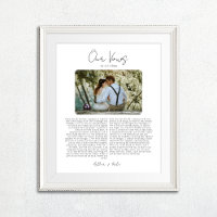 Hochzeitsstimmen mit Foto-Jubiläumsgeschenk