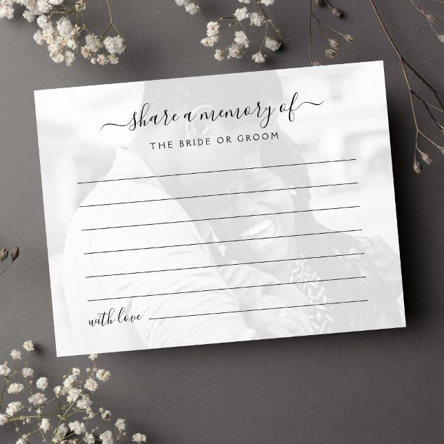 Hochzeitsstimmung im Memory-Foto freigeben Postkarte (Wedding Share A Memory Card)