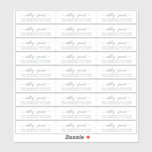 Hochzeitsstipendiaten 2,64 x 0,85 Zoll 27 x Aufkleber