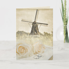 Hochzeitsstipps auf Bibel mit Windmühle Karte