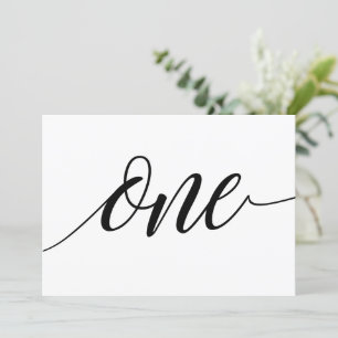 Hochzeitsstipps - Luxe Typografie - Schwarz 1 Einladung