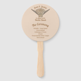 Hochzeitsstrand am Meer Muscheln Fächer