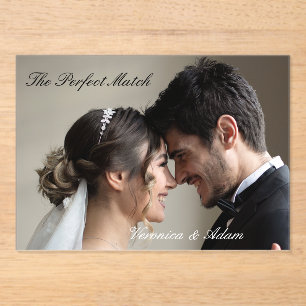 Hochzeitsstreichholzschachtel – Perfect Match Prem Acryleinladungen