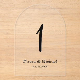 Hochzeitssymbol für akryllische Tischnummer