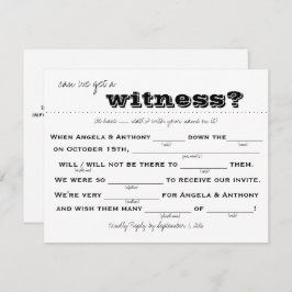 Hochzeitsszenario (Ausfüllen) Einladung