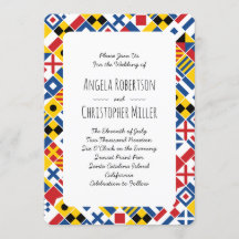 Hochzeitsszenario für die Signalflagge