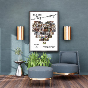 Hochzeitsszenario Heart 37 Foto Collage Leinwanddruck