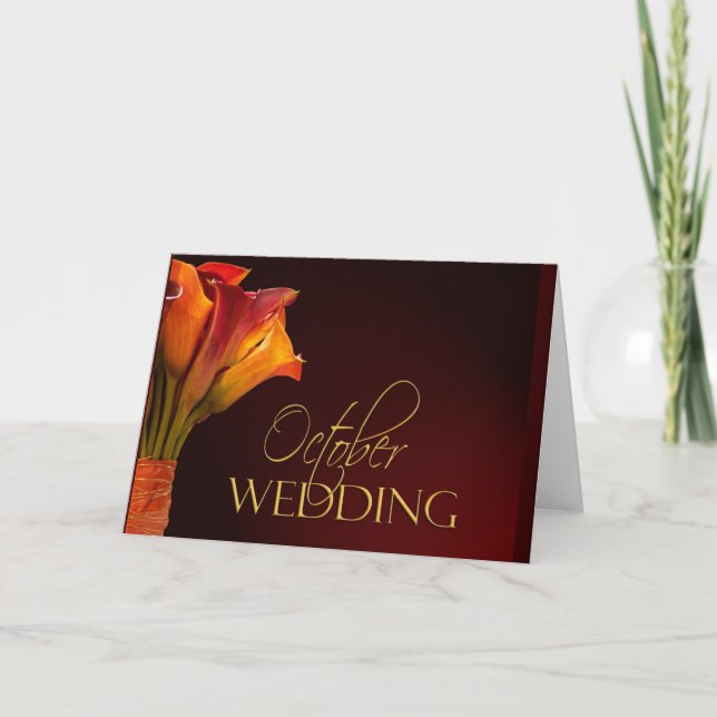 Hochzeitsszenario Karte (Vorderseite)