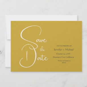 Hochzeitsszenario Moderne Minimalistische Schlicht Save The Date