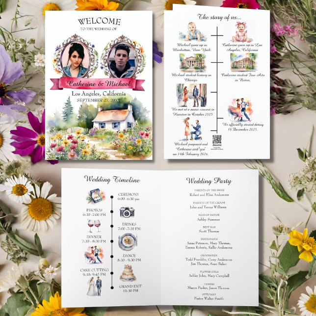 Hochzeitsszenario "Watercolor Garden Spring" Programm (Von Creator hochgeladen)