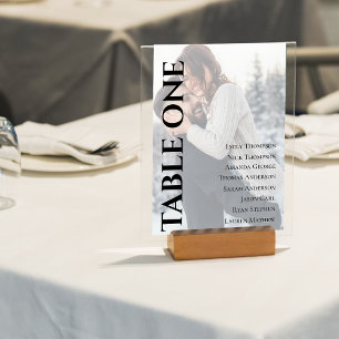 Hochzeitstabelle für zeitgenössische Fotos