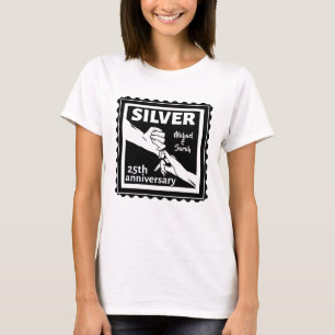 Hochzeitstag 25 Jahre Silber T-Shirt