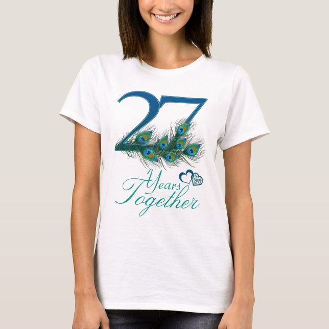Hochzeitstag / 27 / 27. / Nummer 27 T-Shirt (Vorderseite)