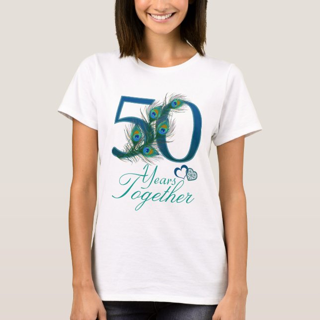 Hochzeitstag / 50 / 50 / 50 / Zahl 50 T-Shirt (Vorderseite)